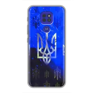 Чехол Укр Символика для Motorola MOTO G9 Play (Герб)