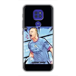 Чехлы с принтом для Motorola MOTO G9 Play Футболист (гол Эрлинг Холланд)