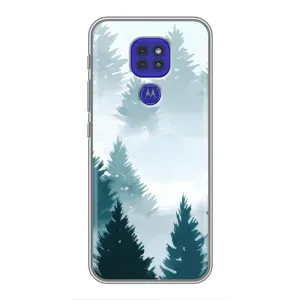 Летний Чехол на Motorola MOTO G9 Play (Горный лес)