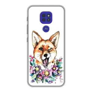 Чехол с Лисичкой для Motorola MOTO G9 Play (Хитрая лиса)