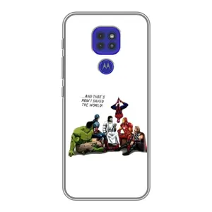 Чехлы для Motorola MOTO G9 Play (Для Христиан) (Иисус супергерой)