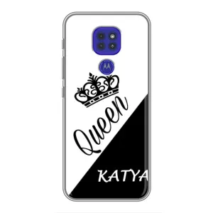 Именные  Женские Чехлы для Motorola MOTO G9 Play (KATYA)