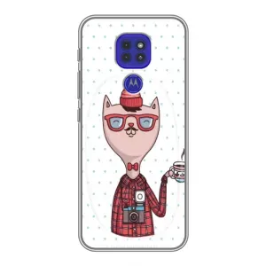 Чехол на тематику: Коты для Motorola MOTO G9 Play (Кот аристократ)