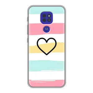 Чехлы с тематикой "Маленькие Сердечки" на Motorola MOTO G9 Play (Красивое сердечко)