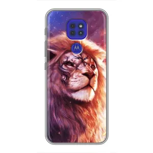 Чехол с картинкой на Motorola MOTO G9 Play (Красочный ЛЕВ)