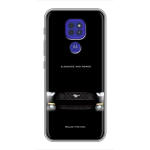 Чехлы с тематикой "Крутые машины" на Motorola MOTO G9 Play (Черный Land Rover)