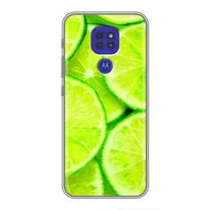 Чехол с изображением  вкусной еды для Motorola MOTO G9 Play (Лайм)