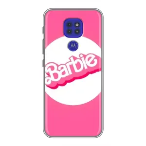 Силиконовый Чехол Барби Фильм на Motorola MOTO G9 Play (Лого Барби)