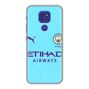 Силиконовые Чехлы принт Футбол на Motorola MOTO G9 Play (Man City)