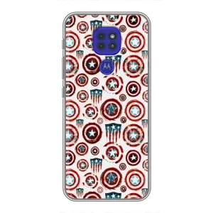 Чехол с Щитом Капитана Америки на Motorola MOTO G9 Play (Марвел щиты)