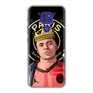 Чехол (TPU) с Футболистом на Motorola MOTO G9 Play (Mbappe King)