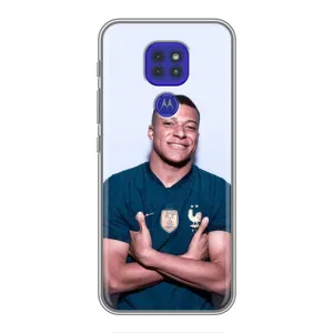Чехол (TPU) с Футболистом на Motorola MOTO G9 Play (Мбаппешичка)