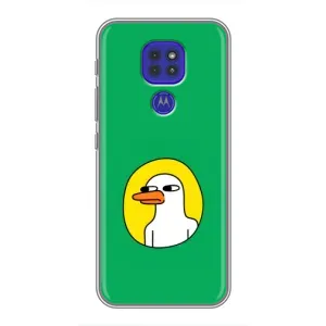 Бампер с принтом Мемы для Motorola MOTO G9 Play (Мем Утка)