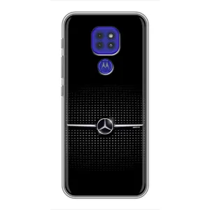 Силиконовый бампер с картинкой машины на Motorola MOTO G9 Play (Mercedes)