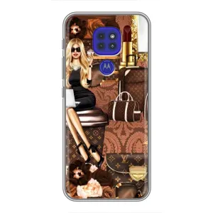 Чохол Стиль Louis Vuitton на Motorola MOTO G9 Play (Мода Луі Віттон)