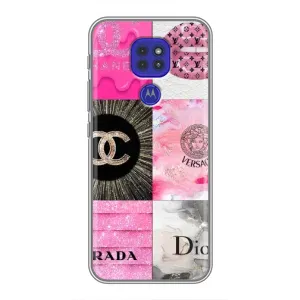 Чехол (Dior, Prada, YSL, Chanel) для Motorola MOTO G9 Play (Модница)