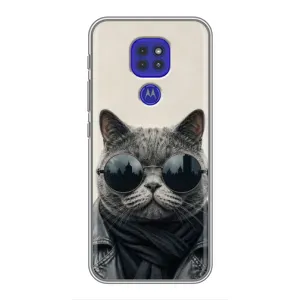 Чехол на тематику: Коты для Motorola MOTO G9 Play (Модный кот)