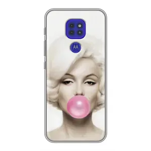 Чехол Стильные девушки на Motorola MOTO G9 Play (Монро)