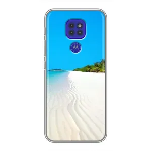 Летний Чехол на Motorola MOTO G9 Play (Море песок)