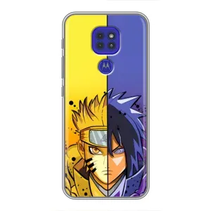 Купить Чехлы на телефон с принтом Anime для Motorola MOTO G9 Play (Naruto Vs Sasuke)