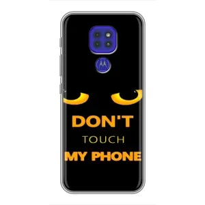 Чехол с Прикольным принтом на Motorola MOTO G9 Play (Не трогай мой телефон)