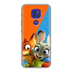 Чехлы ЗВЕРОПОЛИС для Motorola MOTO G9 Play (Ник и Хопс)