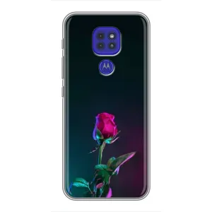 Чехлы с принтом Розочки для Motorola MOTO G9 Play (Ночная роза)