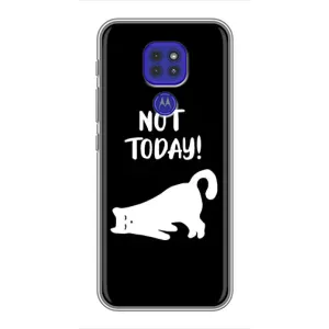 Бампер с изображением Котиков для Моторола Мото джи 9 плей (Not Today)