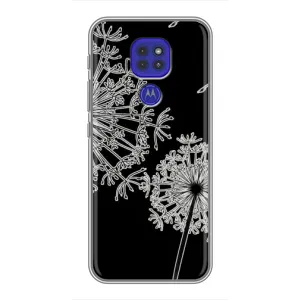 Силиконовый Чехол с одуванчиками на Motorola MOTO G9 Play (Одуванчики)