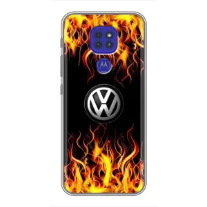Чехол "Фольксваген" для Motorola MOTO G9 Play (Огненный Лого)