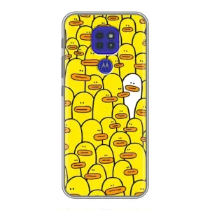 Силиконовый бампер с картинкой животных для Motorola MOTO G9 Play (Особенный)