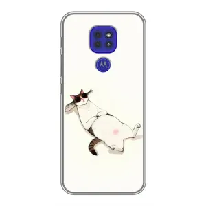 Чехол на тематику: Коты для Motorola MOTO G9 Play (Отдых)
