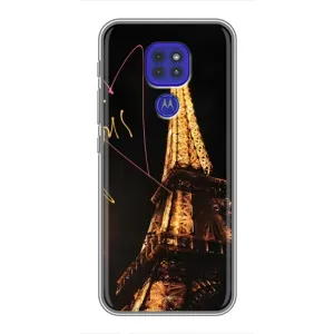Чехол с Эйфелевой башней на Motorola MOTO G9 Play (Paris)