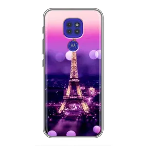 Чехол с Эйфелевой башней на Motorola MOTO G9 Play (Париж башня)