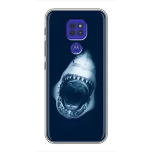 Силиконовый бампер с картинкой животных для Motorola MOTO G9 Play (Пасть Акулы)