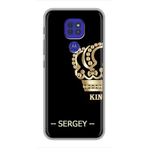 Чехлы с мужскими именами для Motorola MOTO G9 Play (SERGEY)