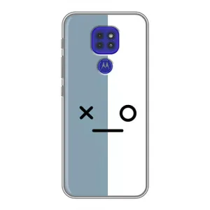 Силиконовые Чехлы (смешные стикеры) для Motorola MOTO G9 Play (Серо-белый)