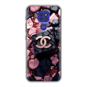 Чехол (Dior, Prada, YSL, Chanel) для Motorola MOTO G9 Play (Шанель)