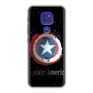 Чехол с Щитом Капитана Америки на Motorola MOTO G9 Play (Щит Капитана)