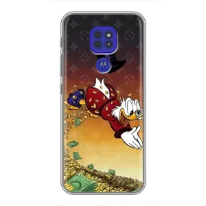 Силиконовый чехол для Motorola MOTO G9 Play (Скрудж Луи Виттон)