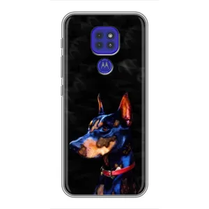 Бампер для Motorola MOTO G9 Play с картинкой "Песики" (Собака Мопс)