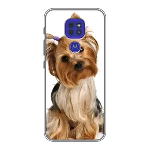 Чехол (ТПУ) Милые собачки для Motorola MOTO G9 Play (Собака Терьер)