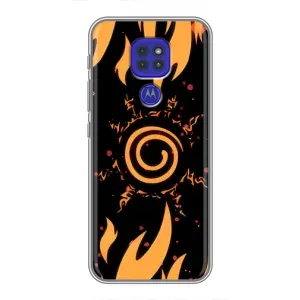 Купить Чехлы на телефон с принтом Anime для Motorola MOTO G9 Play (Солнце Наруто)