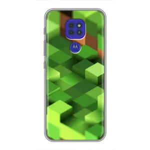 Чехлы для Motorola MOTO G9 Play (Персонажи Майн Крафт) (Текстура)