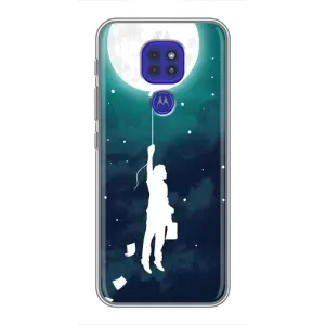 Чехол (ТПУ) с планетами на Motorola MOTO G9 Play (To The moon)