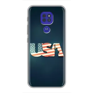 Чехол Флаг USA для Motorola MOTO G9 Play (USA)