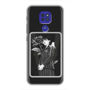 Чехлы с принтом Уэнсдей на Motorola MOTO G9 Play (Венсдей картина)