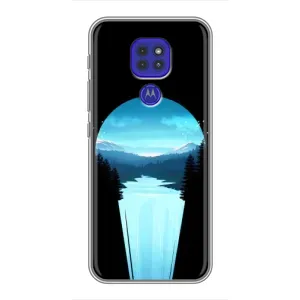 Летний Чехол на Motorola MOTO G9 Play (Синий Водопад)