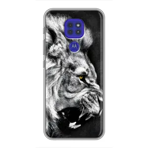 Чехол с картинкой на Motorola MOTO G9 Play (Злой ЛЕВ)