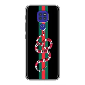Чехлы Бренд GUCCI для Motorola MOTO G9 Play (Змей Гуччи)